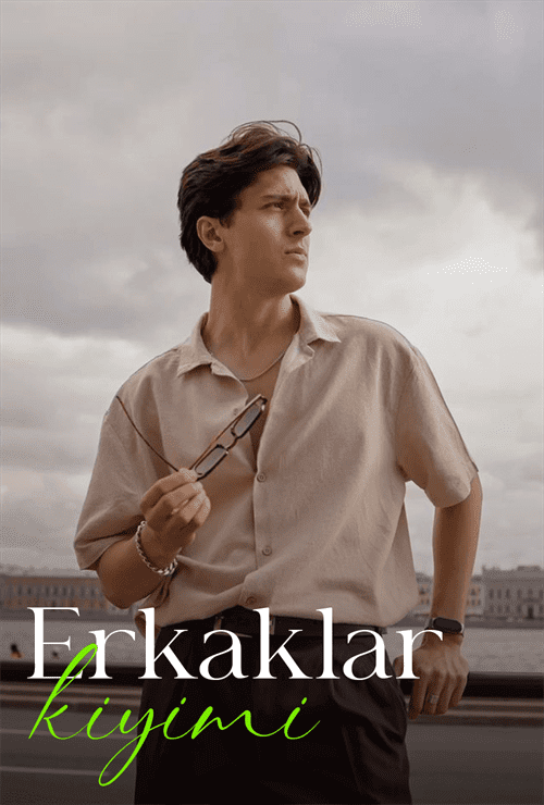 Erkaklar kiyimi banneri